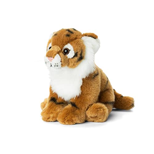 WWF 15700 - Plüschtier Tigerbaby, lebensecht gestaltetes Kuscheltier, ca. 19 cm groß, wunderbar weich und kuschelig, Handwäsche möglich von WWF