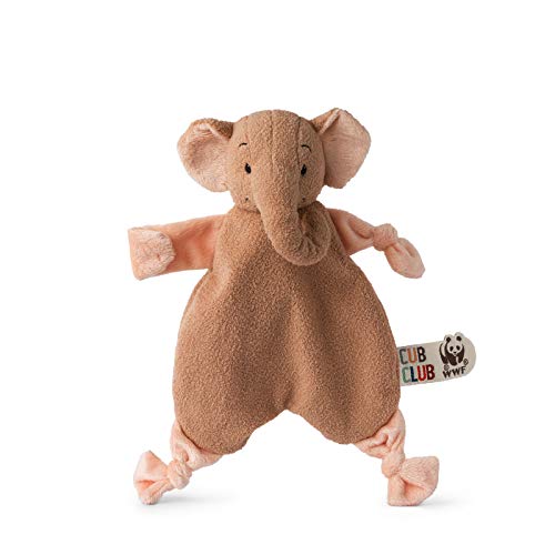 WWF CUB Club Schmusetuch, flach, Elefant, Rosa, mit Klettverschluss, weich, CE-Norm, 30 cm, 1 Stück WWF CUB Club Schmusetuch, flach, Elefant, Rosa, mit Klettverschluss, weich, CE-Norm, 30 cm, 1 Stück von WWF