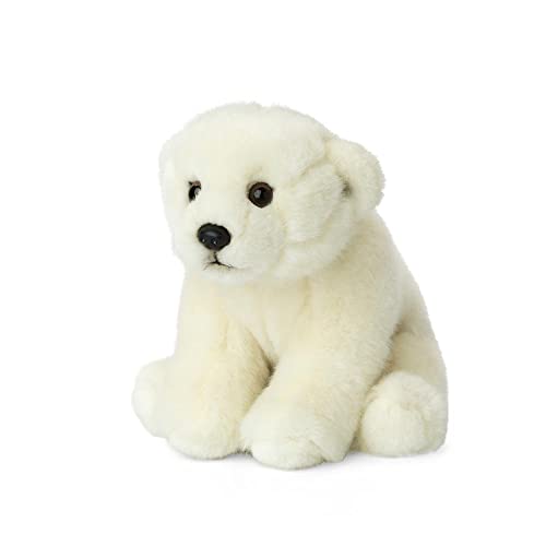WWF WWF00265 Plüschkolletion World Wildlife Fund Tiere Plüsch Eisbär, realistisch gestaltetes Plüschtier, ca. 15 cm groß und wunderbar weich, weiß von WWF
