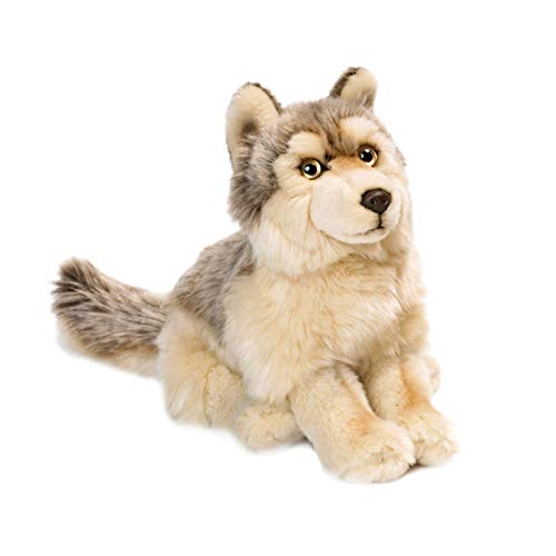 WWF WWF00357 Plüschkolletion World Wildlife Fund Plüsch Wolf, realistisch gestaltetes Plüschtier, ca. 25 cm groß und wunderbar weich, Mehrfarbig von WWF