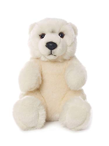 WWF Plüsch WWF00545, WWF Plüschtier Eisbär [sitzend] (15cm), realistisch gestaltetes Plüschtier, Super weiches, lebensecht gestaltetes Plüschtier zum Knuddeln und Liebhaben, Handwäsche möglich von WWF