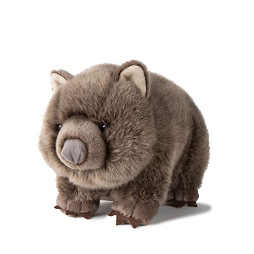 WWF WWF00837 Plüschkolletion (World Wide Fund for Nature) Plüsch Wombat, realistisch gestaltetes Plüschtier, ca. 28 cm groß und wunderbar weich, grau von WWF