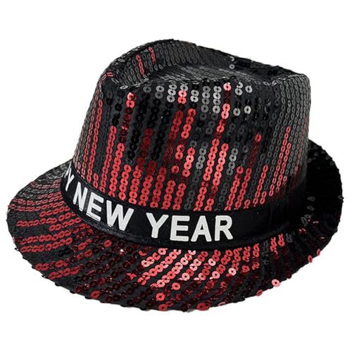 WWHJR Shimmering Sequined Hat For Stage Show Hat Silvester Hat Headwear Gentleman Hat Carnivals Party Accessory Headpiece WWHJR Shimmering Sequined Hat For Stage Show Hat Silvester Hat Headwear Gentleman Hat Carnivals Party Accessory Headpiece von WWHJR