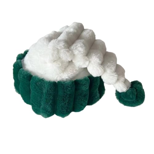 WWHJR Weihnachtliche Kopfbedeckung, dicker Plüsch für die Feiertage, bunte Outfits für Cosplay, Weihnachtsmannmütze WWHJR Weihnachtliche Kopfbedeckung, dicker Plüsch für die Feiertage, bunte Outfits für Cosplay, Weihnachtsmannmütze von WWHJR