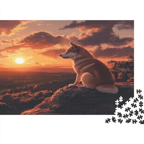 Akita Hund Puzzle 1000 Teile Puzzle Für Erwachsene Und Kinder Ab 14 Jahren Puzzel 1000pcs (75x50cm) von WWJLRLXTO