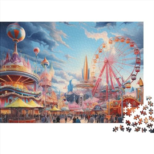 Amusement Park 1000 Pieces, Puzzle for Adults, Game ParkSkill Game for The Whole Family, for Adults Stress Relieve Game Toy Gift for Adults and Children from 14 Years 1000pcs (75x50cm) von WWJLRLXTO