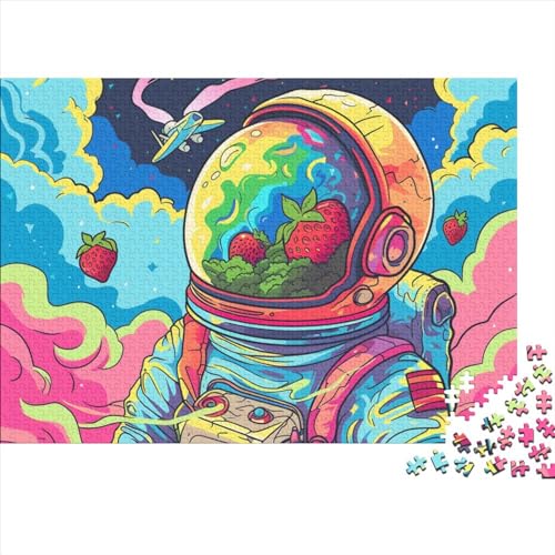 Astronaut Puzzles Für Erwachsene 300 Teile Graffiti Style Puzzle Für Kinder Herausforderungsspielzeug Farbenfrohes Puzzlespiel Ab 14 Jahren 300pcs (40x28cm) von WWJLRLXTO