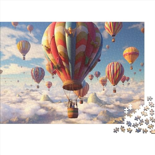 Beautiful Hot Air Balloon 1000 Pieces, Puzzle for Adults, Hot Air BalloonPuzzle Game, for Adults Stress Relieve Family Puzzle Game for Adults and Children from 14 Years 1000pcs (75x50cm) von WWJLRLXTO