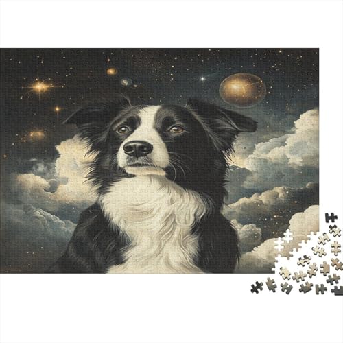 Border Collie Puzzle 1000 Teile Puzzle Für Erwachsene Und Kinder Ab 14 Jahren Puzzel 1000pcs (75x50cm) von WWJLRLXTO