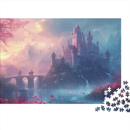 Castle Puzzle 1000 Teile Beautiful Castle Puzzle Für Erwachsene Und Kinder Herausforderungsspielzeug Farbenfrohes Puzzlespiel Ab 14 Jahren 1000pcs (75x50cm) von WWJLRLXTO