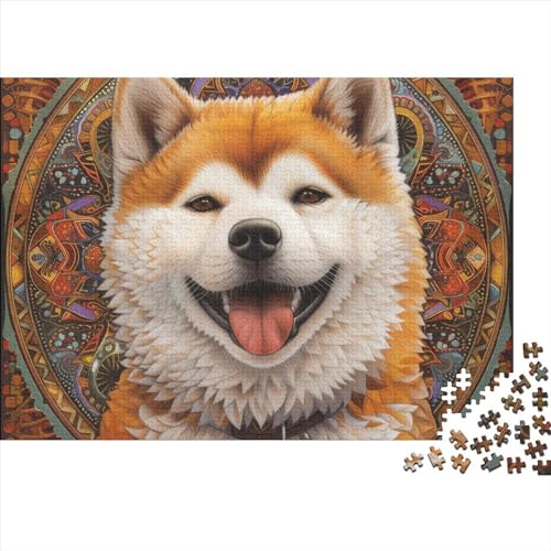 Chai Gou Puzzle 1000 Teile Cute Dog Puzzle Für Kinder Herausforderungsspielzeug Farbenfrohes Puzzlespiel Ab 14 Jahren 1000pcs (75x50cm) von WWJLRLXTO