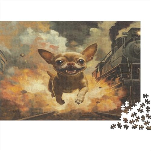 Chihuahua Puzzle 1000 Teile Puzzle Für Erwachsene Und Kinder Ab 14 Jahren Puzzel 1000pcs (75x50cm) von WWJLRLXTO