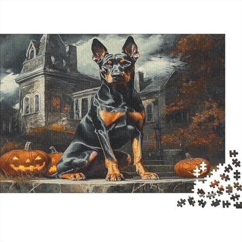 Dobermann Puzzle 1000 Teile Erwachsene Puzzles Für Erwachsene Klassische Puzzles 1000 Teile Erwachsene Puzzlespiel Schwer Pädagogisches Spielzeug Erwachsene Kinder Puzzel 1000pcs (75x50cm) von WWJLRLXTO
