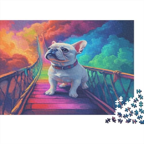 FRANZÖSISCHER BULLDONG Puzzle 1000 Teile Für Erwachsene Und Kinder Ab 14 Jahren Für Stressabbauer Puzzel 1000pcs (75x50cm) von WWJLRLXTO
