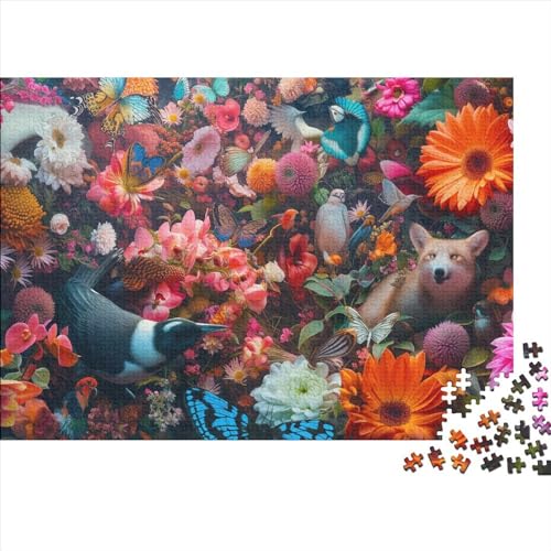 Flower Puzzle 1000 Teile Colored Flowers Puzzle Für Kinder Herausforderungsspielzeug Farbenfrohes Puzzlespiel Ab 14 Jahren 1000pcs (75x50cm) von WWJLRLXTO
