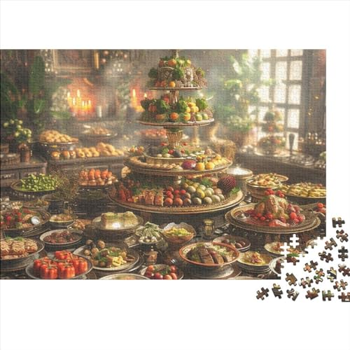 Food 1000 Teilige Delicious Food Puzzle Für Erwachsene Und Kinder Herausforderungsspielzeug Lernspiel Puzzlespiel Ab 14 Jahren 1000pcs (75x50cm) von WWJLRLXTO