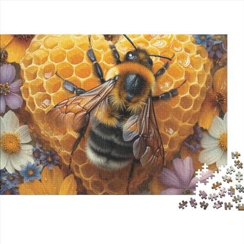 Honeybee 1000 Teilige Hardworking Bee Puzzle Für Kinder Herausforderungsspielzeug Farbenfrohes Puzzlespiel Ab 14 Jahren 1000pcs (75x50cm) von WWJLRLXTO