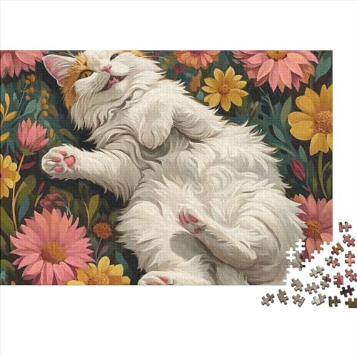 Kitten Puzzles Für Erwachsene 1000 Teile Cute Cat Puzzles Für Erwachsene Herausforderungsspielzeug Farbenfrohes Puzzlespiel Ab 14 Jahren 1000pcs (75x50cm) von WWJLRLXTO