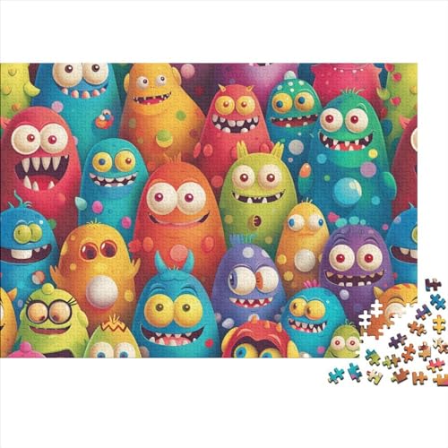 Little Monster 1000 Teilige Cartoon Puzzles Für Erwachsene Herausforderungsspielzeug Lernspiel Puzzlespiel Ab 14 Jahren 1000pcs (75x50cm) von WWJLRLXTO