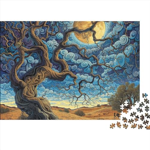 Moon Puzzle 1000 Teile Moonlight Puzzle Für Kinder Herausforderungsspielzeug Farbenfrohes Puzzlespiel Ab 14 Jahren 1000pcs (75x50cm) von WWJLRLXTO