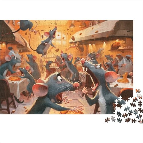 Mouse Puzzles Für Erwachsene 1000 Teile Cute Mouse Puzzle Für Kinder Herausforderungsspielzeug Farbenfrohes Puzzlespiel Ab 14 Jahren 1000pcs (75x50cm) von WWJLRLXTO