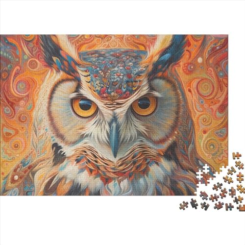 Owl Puzzle 1000 Teile Colored Owl Puzzles Für Erwachsene Herausforderungsspielzeug Farbenfrohes Puzzlespiel Ab 14 Jahren 1000pcs (75x50cm) von WWJLRLXTO