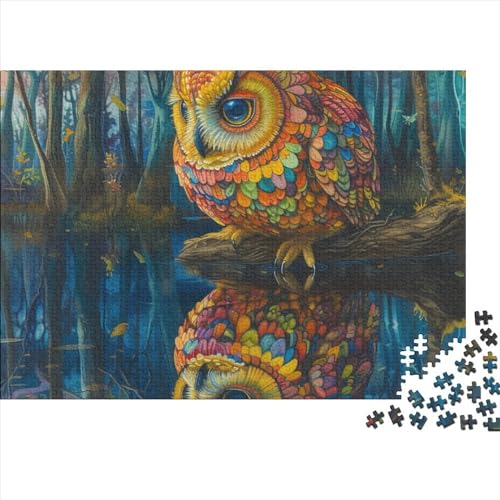 Owl Puzzle 1000 Teile Cute Owl Puzzles Für Erwachsene Herausforderungsspielzeug Farbenfrohes Puzzlespiel Ab 14 Jahren 1000pcs (75x50cm) von WWJLRLXTO