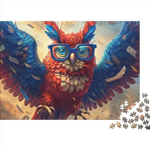 Owl Puzzles Für Erwachsene 1000 Teile Cute Owl Puzzle Für Kinder Herausforderungsspielzeug Farbenfrohes Puzzlespiel Ab 14 Jahren 1000pcs (75x50cm) von WWJLRLXTO