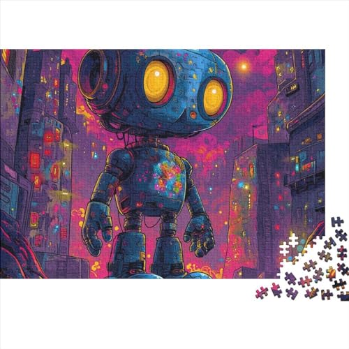 Robot Puzzles Für Erwachsene 1000 Teile Graffiti Style Puzzles Für Erwachsene Herausforderungsspielzeug Farbenfrohes Puzzlespiel Ab 14 Jahren 1000pcs (75x50cm) von WWJLRLXTO