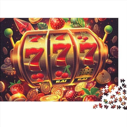 Slot Machine 1000 Pieces Puzzles Impossible Puzzle, Art Puzzle Game, for Adults Stress Relieve Family Puzzle Game for Adults and Children from 14 Years 1000pcs (75x50cm) von WWJLRLXTO