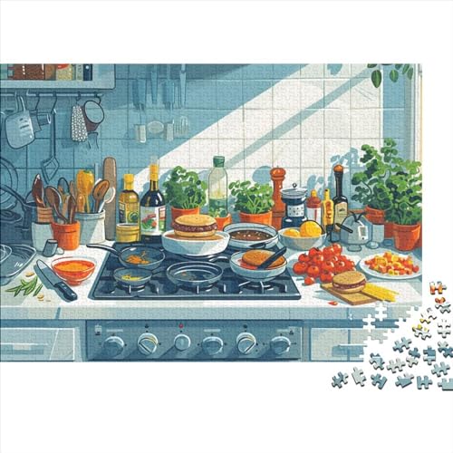 Stove 1000 Piece Puzzle Impossible Puzzle, Art Skill Game for The Whole Family, for Adults Stress Relieve Game Toy Gift for Adults and Children from 14 Years 1000pcs (75x50cm) von WWJLRLXTO