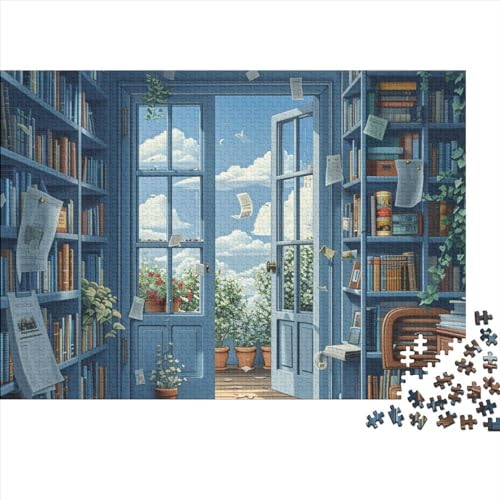 Study Puzzles Für Erwachsene 1000 Teile Bookshelf Puzzle Für Kinder Herausforderungsspielzeug Farbenfrohes Puzzlespiel Ab 14 Jahren 1000pcs (75x50cm) von WWJLRLXTO