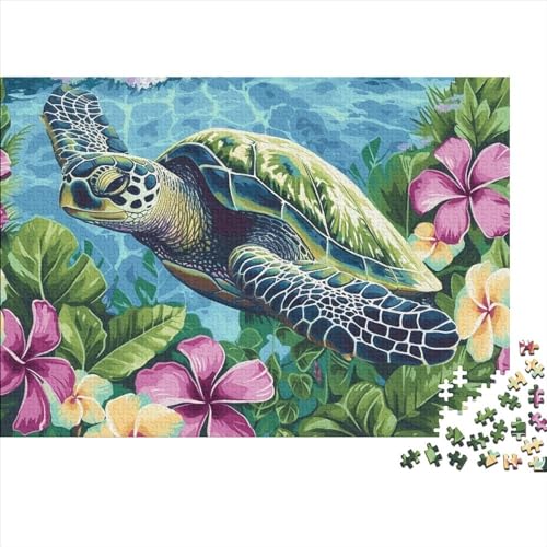 Turtle Puzzle 1000 Teile Marine Animals Puzzles Für Erwachsene Herausforderungsspielzeug Farbenfrohes Puzzlespiel Ab 14 Jahren 1000pcs (75x50cm) von WWJLRLXTO