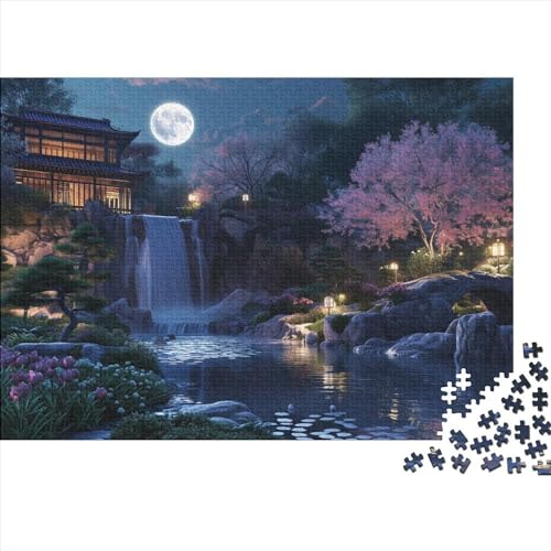 Waterfall Puzzle 1000 Teile Oil Painting Puzzles Für Erwachsene Herausforderungsspielzeug Lernspiel Puzzlespiel Ab 14 Jahren 1000pcs (75x50cm) von WWJLRLXTO