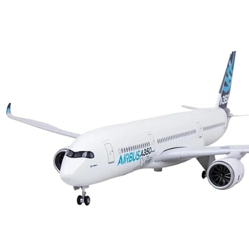 Flugzeugmodell im Maßstab 1:142, 47 cm, Prototype A350 XWB mit Lichtern und Rädern, Flugzeugmodell, Druckguss-Finish mit Halterung (No Light Version) von WWPIS