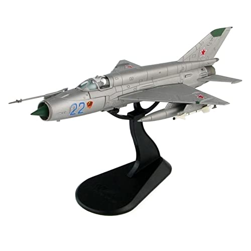 Für MIG-21 1:72 Air Force Fighter Alloy Die Cast Miniatur Simuliert Flugzeugerinnerungen mit Halterung von WWPIS