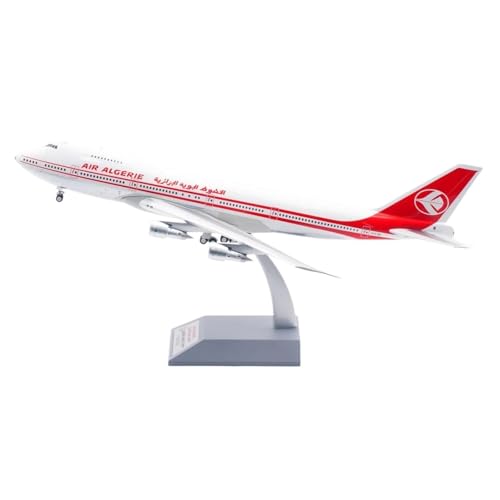 Metall-Flugzeugmodell 1:200 for Air Algerien Boeing B747-200, Druckguss-Flugzeugmodell, Modellbausatz zum Sammeln von Flugzeugen mit Halterung von WWPIS