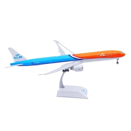 Metall-Flugzeugmodell 1:200 for KLM Boeing B777-300ER, Flugzeug-Druckguss-Flugzeugmodell mit Halterung von WWPIS