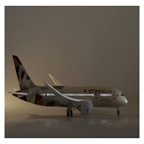 Miniatur-Flugzeug 1/130 aus Kunstharz, Druckguss, geeignet für B787 Dreamliner Altiha Luftfahrtmodell, statische Dekoration Flugzeug mit Halterung (B) von WWPIS