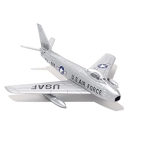 Miniatur-Flugzeug Maßstab 1/110 für Air Force F86 Fighter, Militärflugzeugmodell aus druckgegossenem Metall, Dekoration oder Geschenk Flugzeug mit Ständer Miniatur-Flugzeug Maßstab 1/110 für Air Force F86 Fighter, Militärflugzeugmodell aus druckgegossenem Metall, Dekoration oder Geschenk Flugzeug mit Ständer von WWPIS