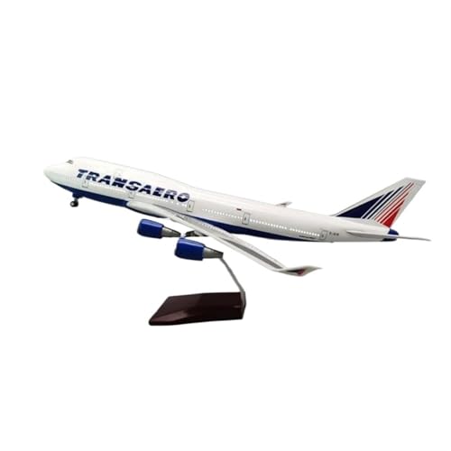 Miniatur-Flugzeug-Modellbausatz aus Harz für das russische Transaero B747 Flugzeugmodell im Maßstab 1/150, mit Lichtern und Rädern aus Druckguss, Fahrwerk Flugzeug mit Sopo Miniatur-Flugzeug-Modellbausatz aus Harz für das russische Transaero B747 Flugzeugmodell im Maßstab 1/150, mit Lichtern und Rädern aus Druckguss, Fahrwerk Flugzeug mit Sopo von WWPIS