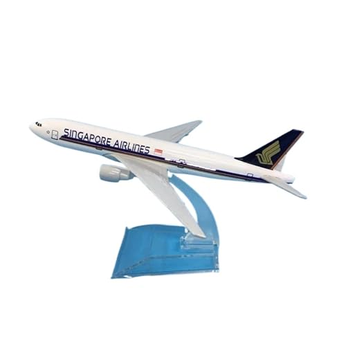 Miniatur-Flugzeug für Singapore Airlines, Boeing 777 Flugzeug, 16 cm, Metalllegierung, Druckguss, 1:400, Spielzeugflugzeug mit Ständer (501) von WWPIS