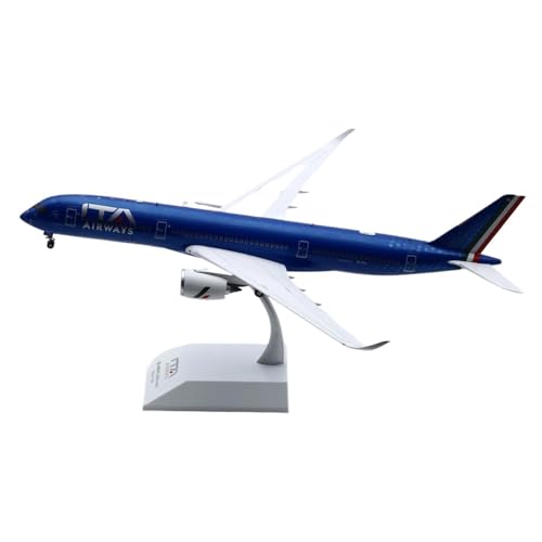 Miniatur-Flugzeugmodell aus Metall 1:200 für ITA Airways Skyteam Airbus A350-900XWB, Modellbausatz Druckguss Flugzeug mit Halterung von WWPIS