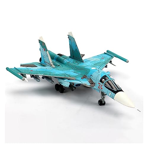 Miniatur des Flugzeugs, 1:72, geeignet für Modellflugzeug, SU-34, Su34, Air Force, Druckguss, Statisches Spielzeug, Geschenk, Ornament Flugzeug mit Halterung von WWPIS
