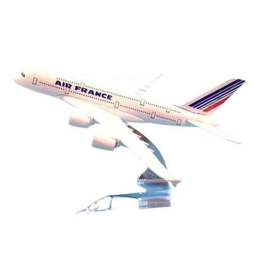 Miniatur des Flugzeugs, Flugzeugmodell, 16 cm, für Airbus 380 Air France Airways, Flugzeug A380, Simulationsmodell aus Metall für Spielzeug für Jungen Flugzeug mit Halterung Miniatur des Flugzeugs, Flugzeugmodell, 16 cm, für Airbus 380 Air France Airways, Flugzeug A380, Simulationsmodell aus Metall für Spielzeug für Jungen Flugzeug mit Halterung von WWPIS