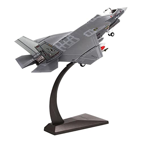 Miniatur des Flugzeugs, geeignet für die Marine und die Armee, F35 F-35, 1:72, Modell, Mini-Flugzeug aus Metall, Kampfflugzeug mit Halterung (F35C) von WWPIS