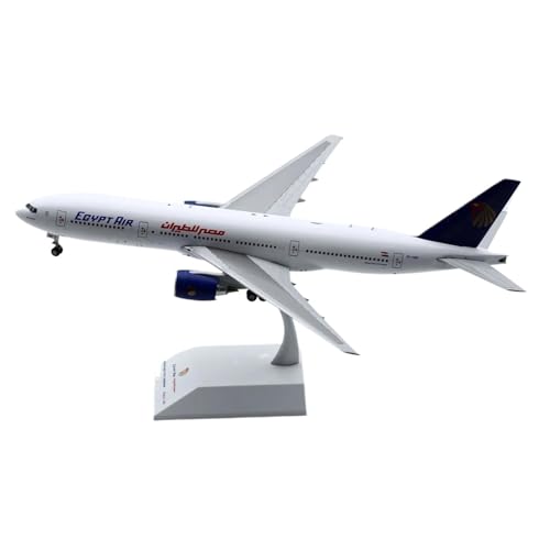 Modellflugzeug im Maßstab 1:200 für Egypt Air StarAlliance Boeing B777-300ER, Druckguss-Flugzeugmodell, Flugzeug-Modellbausatz mit Halterung von WWPIS