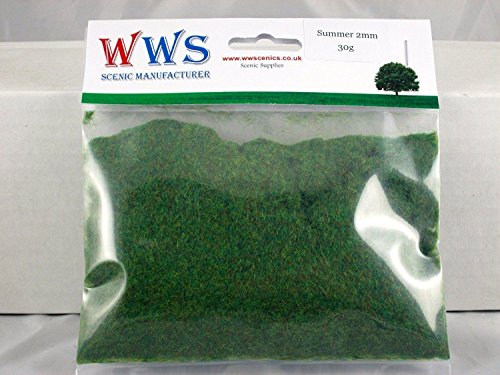 WWS Summer 2mm Mix Model Basing Static Grass 50g G,O,HO/OO,TT,N.Z Wargames von WWS War World Scenics