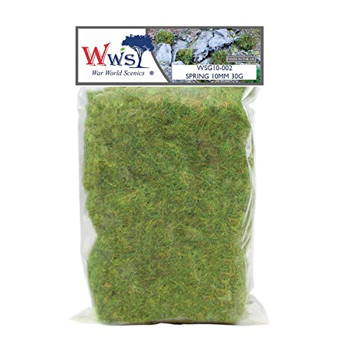 WWS War World Scenics WWScenics | 10mm Frühling Statische Grasfasern | 30g | WSG10-002 | Streugras für Modellbahn und Modellbau WWS War World Scenics WWScenics | 10mm Frühling Statische Grasfasern | 30g | WSG10-002 | Streugras für Modellbahn und Modellbau von WWS War World Scenics