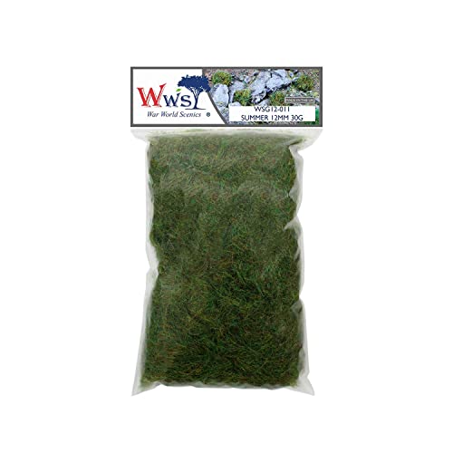 WWScenics | 12mm Sommer Statische Grasfasern | 30g | WSG12-011 | Streugras für Modellbahn und Modellbau WWScenics | 12mm Sommer Statische Grasfasern | 30g | WSG12-011 | Streugras für Modellbahn und Modellbau von WWS War World Scenics